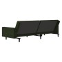 Sofá cama de 2 plazas terciopelo verde oscuro de vidaXL, Sofás - Ref: Foro24-337312, Precio: 205,81 €, Descuento: %