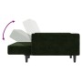 Dunkelgrünes 2-Sitzer-Schlafsofa aus Samt von vidaXL, Sofas - Ref: Foro24-337312, Preis: 205,81 €, Rabatt: %