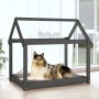 Hundebett aus massivem, grauem Kiefernholz, 101 x 70 x 90 cm von vidaXL, Betten für Hunde - Ref: Foro24-822214, Preis: 64,06 ...