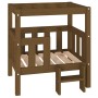 Cama para perros madera maciza pino marrón miel 65,5x43x70 cm de vidaXL, Camas para perros - Ref: Foro24-822375, Precio: 62,2...