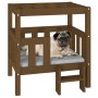 Cama para perros madera maciza pino marrón miel 65,5x43x70 cm de vidaXL, Camas para perros - Ref: Foro24-822375, Precio: 62,2...