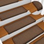 Stair tread mats 15 pcs brown 65x21x4 cm by vidaXL, Stair mats - Ref: Foro24-134571, Price: 52,72 €, Discount: %