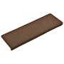 Stair tread mats 15 pcs brown 65x21x4 cm by vidaXL, Stair mats - Ref: Foro24-134571, Price: 52,76 €, Discount: %