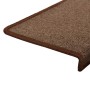 Stair tread mats 15 pcs brown 65x21x4 cm by vidaXL, Stair mats - Ref: Foro24-134571, Price: 52,76 €, Discount: %