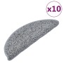 Stair mats 10 units gray 65x25 cm by vidaXL, Stair mats - Ref: Foro24-149799, Price: 46,79 €, Discount: %