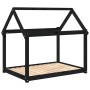 Dog bed solid black pine wood 111x80x100 cm by vidaXL, Beds for dogs - Ref: Foro24-822221, Price: 72,99 €, Discount: %