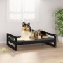 Hundebett aus massivem schwarzem Kiefernholz, 95,5 x 65,5 x 28 cm von vidaXL, Betten für Hunde - Ref: Foro24-821486, Preis: 6...