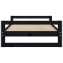 Cama para perros madera maciza de pino negro 95,5x65,5x28 cm de vidaXL, Camas para perros - Ref: Foro24-821486, Precio: 60,40...