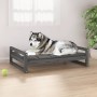 Cama para perros madera maciza de pino gris 105,5x75,5x28 cm de vidaXL, Camas para perros - Ref: Foro24-821489, Precio: 69,99...