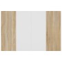 Cabecero cama madera contrachapada blanco y roble 120x1,5x80 cm de vidaXL, Cabeceros y pies de cama - Ref: Foro24-811030, Pre...