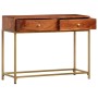 Mesa consola de madera maciza de acacia 100x35x76 cm de vidaXL, Mesas auxiliares - Ref: Foro24-286175, Precio: 141,23 €, Desc...