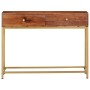 Mesa consola de madera maciza de acacia 100x35x76 cm de vidaXL, Mesas auxiliares - Ref: Foro24-286175, Precio: 141,23 €, Desc...