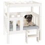 Dog bed solid white pine wood 65.5x43x70 cm by vidaXL, Beds for dogs - Ref: Foro24-822373, Price: 80,01 €, Discount: %