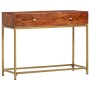 Mesa consola de madera maciza de acacia 100x35x76 cm de vidaXL, Mesas auxiliares - Ref: Foro24-286175, Precio: 141,23 €, Desc...