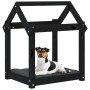 Hundebett aus massivem schwarzem Kiefernholz, 61 x 50 x 70 cm von vidaXL, Betten für Hunde - Ref: Foro24-822201, Preis: 43,97...