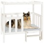 Dog bed solid white pine wood 105.5x83.5x100 cm by vidaXL, Beds for dogs - Ref: Foro24-822388, Price: 111,72 €, Discount: %