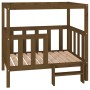 Cama perros madera maciza pino marrón miel 105,5x83,5x100 cm de vidaXL, Camas para perros - Ref: Foro24-822390, Precio: 105,9...