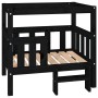 Cama para perros madera maciza de pino negro 75,5x63,5x70 cm de vidaXL, Camas para perros - Ref: Foro24-822381, Precio: 89,78...