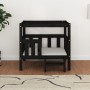 Cama para perros madera maciza de pino negro 75,5x63,5x70 cm de vidaXL, Camas para perros - Ref: Foro24-822381, Precio: 89,78...