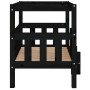 Cama para perros madera maciza de pino negro 75,5x63,5x70 cm de vidaXL, Camas para perros - Ref: Foro24-822381, Precio: 89,78...