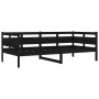 Solid black pine wood sofa bed 90x190 cm by vidaXL, Beds and slatted bases - Ref: Foro24-820311, Price: 107,99 €, Discount: %