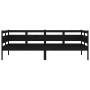 Sofá cama madera maciza de pino negro 90x190 cm de vidaXL, Camas y somieres - Ref: Foro24-820311, Precio: 107,99 €, Descuento: %