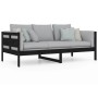 Solid black pine wood sofa bed 90x190 cm by vidaXL, Beds and slatted bases - Ref: Foro24-820311, Price: 107,99 €, Discount: %