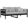 Solid black pine wood sofa bed 90x190 cm by vidaXL, Beds and slatted bases - Ref: Foro24-820311, Price: 107,99 €, Discount: %