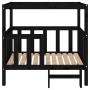 Dog bed solid black pine wood 105.5x83.5x100 cm by vidaXL, Beds for dogs - Ref: Foro24-822391, Price: 138,32 €, Discount: %