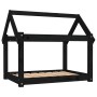 Solid black pine wood dog bed 81x60x70 cm by vidaXL, Beds for dogs - Ref: Foro24-822211, Price: 52,71 €, Discount: %