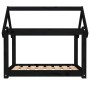 Solid black pine wood dog bed 81x60x70 cm by vidaXL, Beds for dogs - Ref: Foro24-822211, Price: 52,71 €, Discount: %