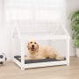 Hundebett aus massivem weißem Kiefernholz, 81 x 60 x 70 cm von vidaXL, Betten für Hunde - Ref: Foro24-822208, Preis: 65,96 €,...