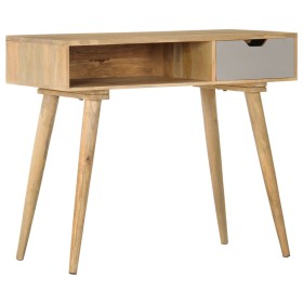 Mesa consola de madera maciza de mango 89x44x76 cm de vidaXL, Mesas auxiliares - Ref: Foro24-286178, Precio: 148,85 €, Descue...