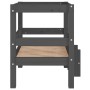 Dog bed solid gray pine wood 55.5x53.5x60 cm by vidaXL, Beds for dogs - Ref: Foro24-822369, Price: 53,51 €, Discount: %