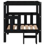 Cama para perros madera maciza de pino negro 65,5x43x70 cm de vidaXL, Camas para perros - Ref: Foro24-822376, Precio: 65,74 €...