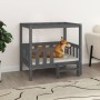 Dog bed solid gray pine wood 95.5x73.5x90 cm by vidaXL, Beds for dogs - Ref: Foro24-822384, Price: 100,81 €, Discount: %