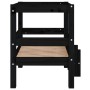 Cama para perros madera maciza de pino negro 55,5x53,5x60 cm de vidaXL, Camas para perros - Ref: Foro24-822371, Precio: 48,15...