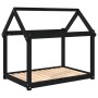 Cama para perros madera maciza de pino negro 101x70x90 cm de vidaXL, Camas para perros - Ref: Foro24-822216, Precio: 64,99 €,...