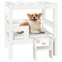 Solid white pine wood dog bed 55.5x53.5x60 cm by vidaXL, Beds for dogs - Ref: Foro24-822368, Price: 65,99 €, Discount: %