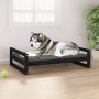 Hundebett aus massivem Schwarzkiefernholz 105,5x75,5x28 cm von vidaXL, Betten für Hunde - Ref: Foro24-821491, Preis: 69,12 €,...