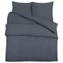 Anthracite light microfiber duvet cover set 140x200 cm by vidaXL, Duvet covers - Ref: Foro24-135946, Price: 18,99 €, Discount: %