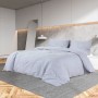 Leichtes Mikrofaser-Duvet-Set grau 135x200 cm von vidaXL, Bettbezüge - Ref: Foro24-135958, Preis: 21,99 €, Rabatt: %