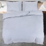 Leichtes Mikrofaser-Duvet-Set grau 135x200 cm von vidaXL, Bettbezüge - Ref: Foro24-135958, Preis: 21,99 €, Rabatt: %