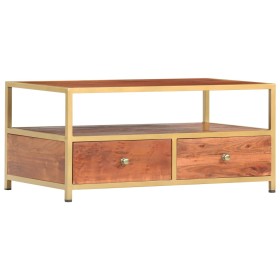 Mesa de centro de madera maciza de acacia 90x50x40 cm de vidaXL, Mesas de centro - Ref: Foro24-286187, Precio: 169,99 €, Desc...