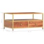 Mesa de centro de madera maciza de acacia 90x50x40 cm de vidaXL, Mesas de centro - Ref: Foro24-286187, Precio: 168,70 €, Desc...