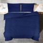 Navy blue light microfiber duvet cover set 135x200 cm by vidaXL, Duvet covers - Ref: Foro24-136005, Price: 17,99 €, Discount: %