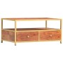 Mesa de centro de madera maciza de acacia 90x50x40 cm de vidaXL, Mesas de centro - Ref: Foro24-286187, Precio: 168,70 €, Desc...