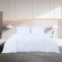 Lightweight white microfiber duvet cover set 140x200 cm by vidaXL, Duvet covers - Ref: Foro24-136017, Price: 16,30 €, Discoun...