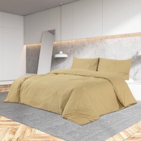 Taupe gray light microfiber duvet cover set 155x220 cm by vidaXL, Duvet covers - Ref: Foro24-135991, Price: 15,99 €, Discount: %