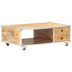 Solid raw mango wood coffee table 89x59x33 cm by vidaXL, Coffee table - Ref: Foro24-323408, Price: 141,05 €, Discount: %